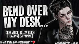 cocky professor spanks your ass raw with rough maledom moans