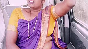 Indian maid dirty talks during intense car sex