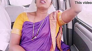 Indian maid dirty talks during intense car sex