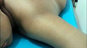 you are my slave whore: massage therapist oils and gropes my buttocks banquet