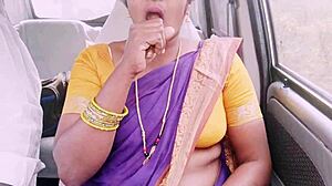 Indian maid dirty talks during intense car sex