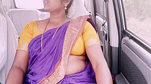 Indian maid dirty talks during intense car sex