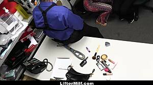 Officer Commands Shoplifting Milf And Teen Or Jail Time