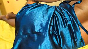 hot girl in sexy dress craves wild bedroom sex now!