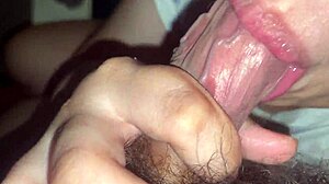 my horny girlfriend sucks cock bends over for cum on ass