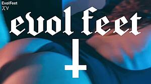 getting up close sniffing artemis' sweaty nylon feet toes