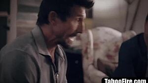 TEEN STEPDADDY'S DAUGHTER DOUBLE PENETRATED ROUGH BY DAD AND TEACHER!