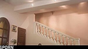 sexy brunette milf romantic anal cowgirl riding cumshot lingerie natural tits