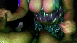 my wife double handjob sucking me and friend