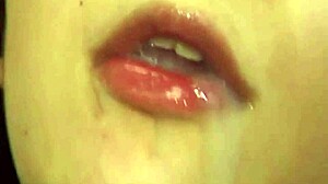 JAPANESE PREGGO SUCKS COCK FINGERS HAIRY PUSSY ORGASM CLOSEUP!