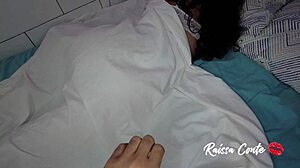 friend's latina wife surprised by huge cock shoved down throat