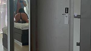 best huge latina ass sucks cock thong fucks beach workout