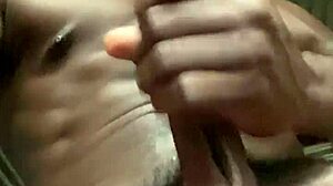 i got so horny stroking my big black cock till i milked it dry