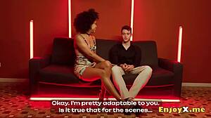 brunette hairy pussy licked roughly in kitchen gonzo cum on face fantasy