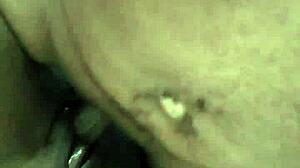 big black cock plunges deep into her soaking wet pussy