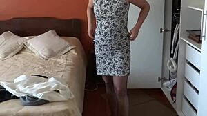 wife's erotic lingerie for work drives cuckold hubby crazy