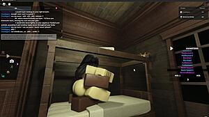 I'm roughly fucking this monster cock whore in Roblox studio