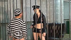 WOMAN GUARD DOMINATES PRISONER IN EJACULATION CONTROL!