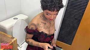 curvy latina girlfriend fucks cuckold boyfriend and friend doggystyle close-up