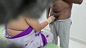 telugu maid sushmita strokes cock with expert handjob