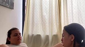 Lesbian Surprise: Raiding Neighbors Phone for Hot Sex Vid