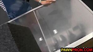 gorgeous blonde gets fucked hard for shoplifting antics