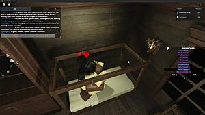 I'm roughly fucking this monster cock whore in Roblox studio