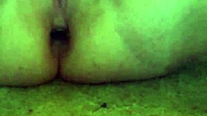 BBW Inserts Anal Plug And G-Spot Vibrator For Squirting Masturbation