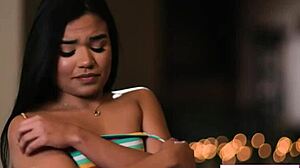 Bossy Petite Stepsis Demands Steamy Strip