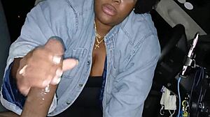 damn curly babe your lips wrap perfect around this big dick in truck pov