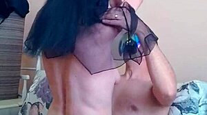 Wife In Stockings Rides Cock Wild In Private Home Video!