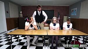 cum swap detention three pussies one lucky cock kimora quin eva nyx myra moans cj love