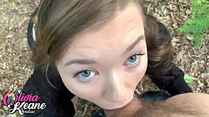 hey cutie wanna see this hot teen pov suck cock outdoors cumshot?