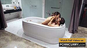 desi boy baths with young japanese girl in indian scandal