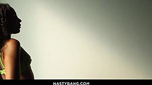 Olivia jay rides big black cock cowgirl then missionary deepthroat cumshot facial