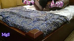 amateur dude films first shaved pussy lick backstage 😏👅