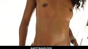 Olivia jay rides big black cock cowgirl then missionary deepthroat cumshot facial