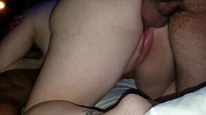 Horny brunette wife orgasms hard in group orgy with big cocks