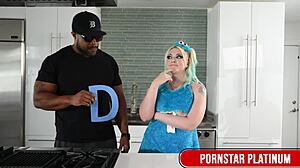 Blonde Leya Falcon Fucked By Monster Cock Dildo Toys