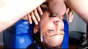 sloppy latina destroyed by rough deepthroat facefuck facial cum domination