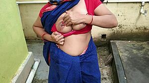 Stepmom Caught Peeing Backyard Leads to Quick Outdoor Cumshot!