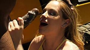 Mysterious black stepdad sneaks outdoor fuck with stepdaughter