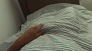 novinho jerks his big cock in the morning thinking of hot stepmom