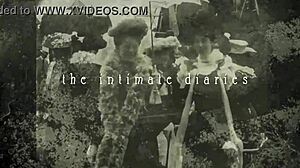 vintage silent films hairy beaver retro pussy tease