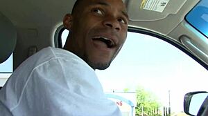 black dude picks up blonde for raw cock pounding