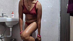 desi girl shaves her chut clean while bathing clear voice moans