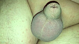 Slapping bound tiny cock with huge balls hard
