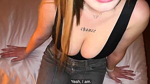 Street encounter with pornstar comatozze sparks lucky bedroom fuck chance