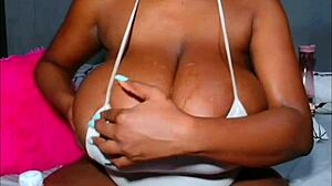 big black ass ebony twerks dildo creamy pussy