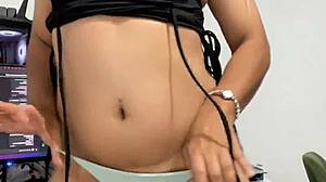Operated Transsexual Flaunts Delicious Tits in Crossdressing Scene